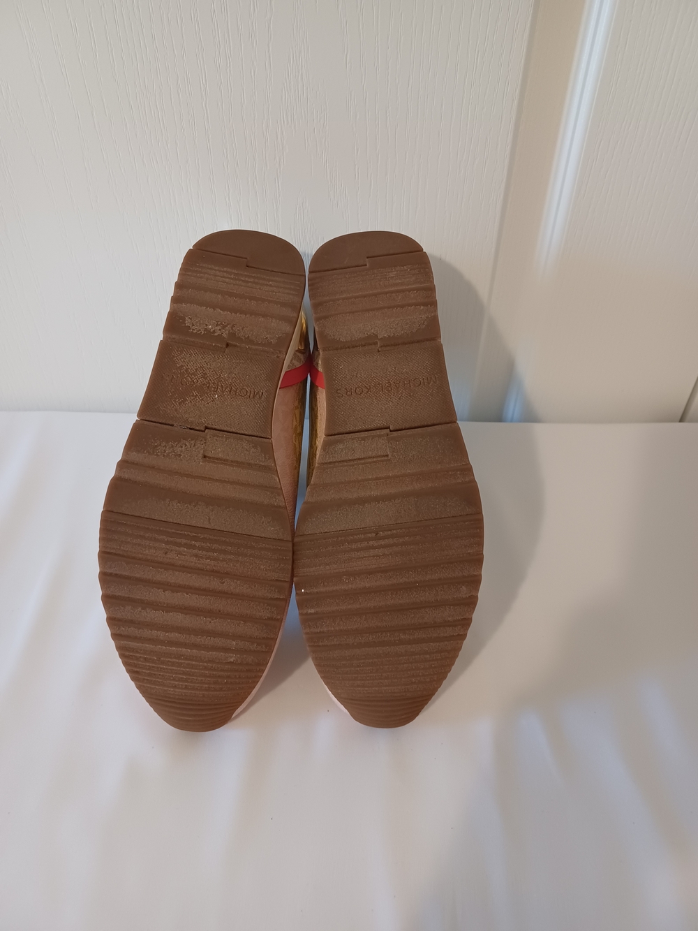 Michael Kors Cream, Yellow & Pink Logo Slip-On Sneaker - Picture 13 of 16